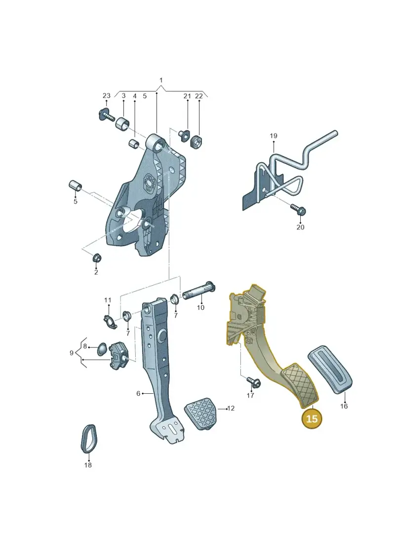 5Q2723503D — Audi Q2 2.0 TDI (2016-2018) diagram 803721700, position 15