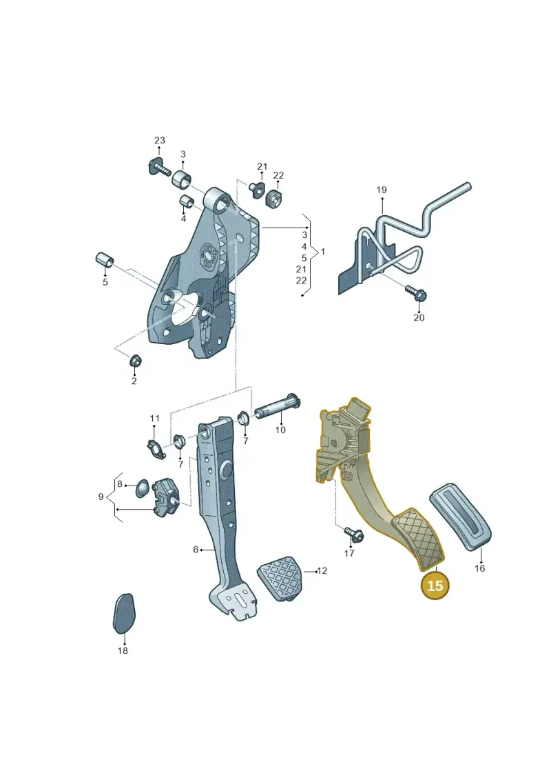 5Q2723503D — Audi TTRS Coupe (2016-2023) diagram 898721700, position 15