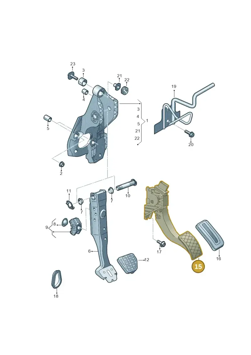 5Q2723503F — Audi Q3 quattro (2018-2019) diagram 891721700, position 15