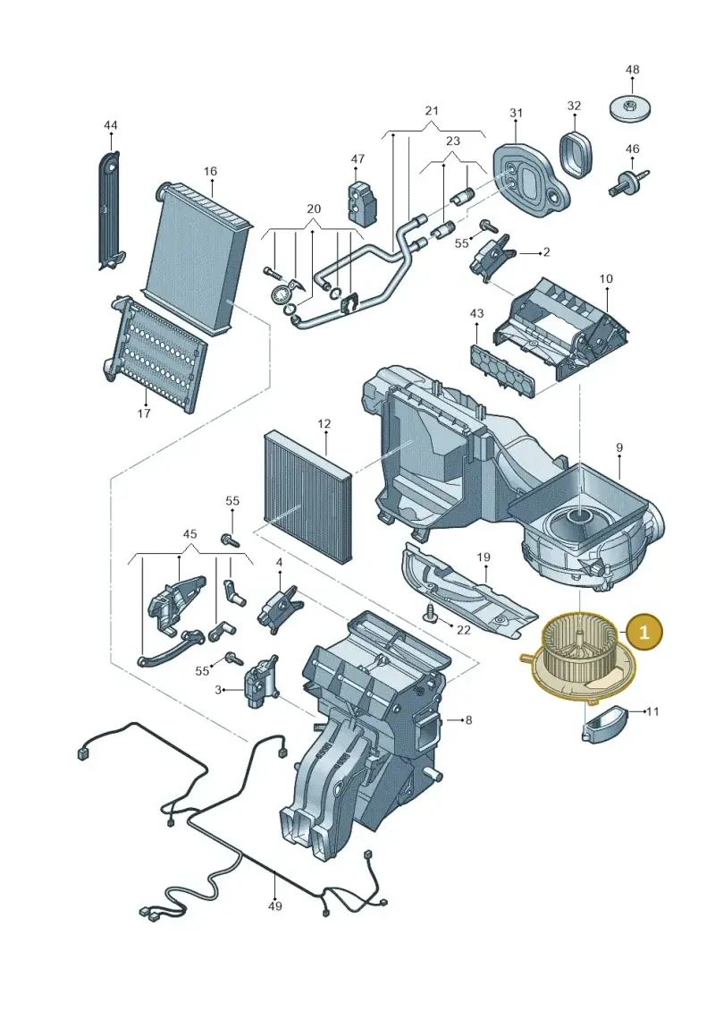 5Q2819021B — Audi A3 Sportback (2016-2020) diagram 745819200, position 1