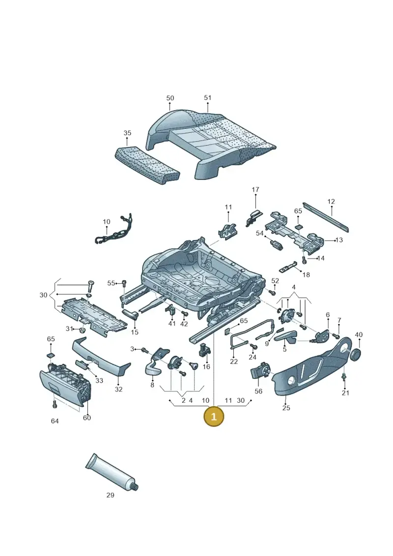 5Q3881106K — Audi A3 Cabrio (2016-2020) diagram 778881000, position 1