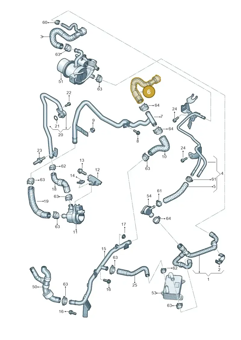 5QA122073 — Audi Q3 quattro (2018-2019) diagram 890121670, position 6