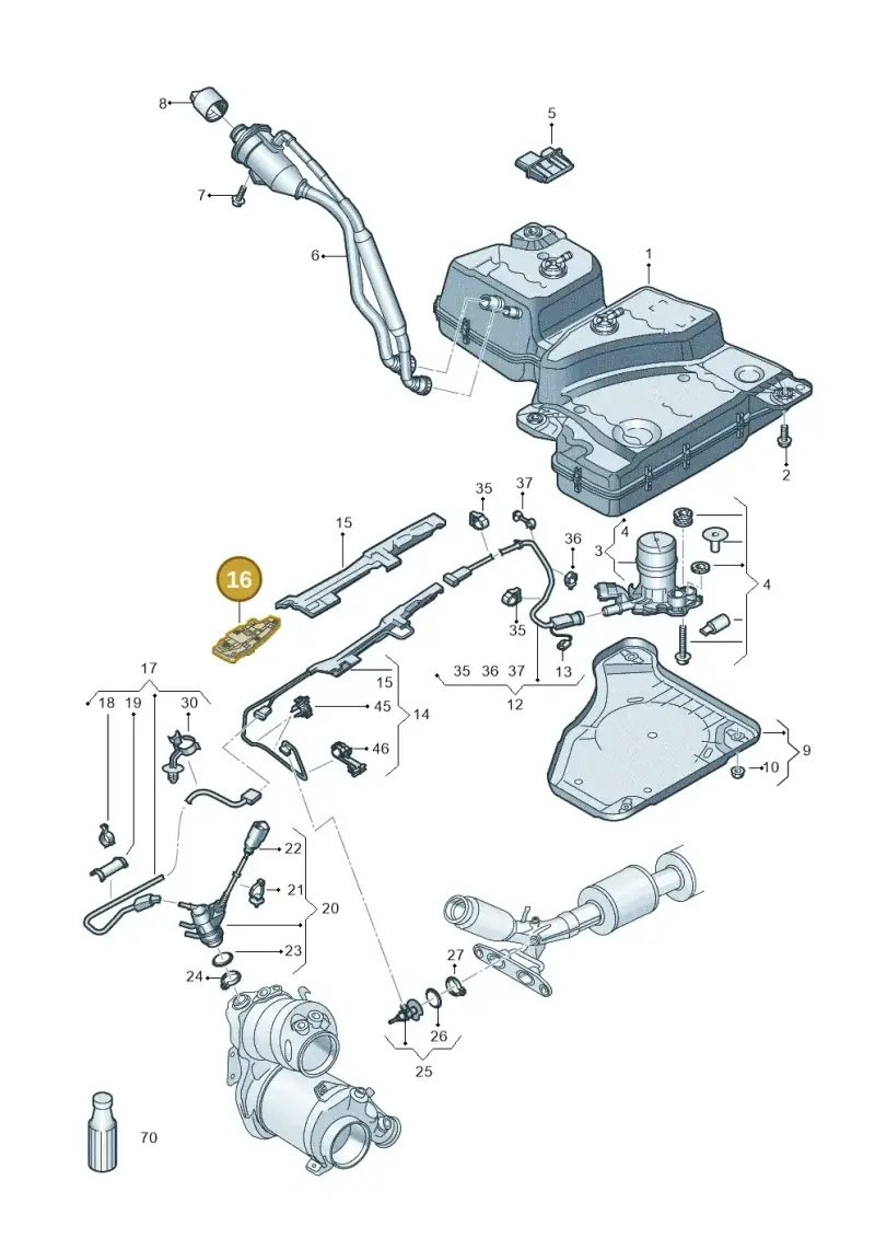 5QA131327D — Audi Q3 quattro (2018-2019) diagram 597201410, position 16