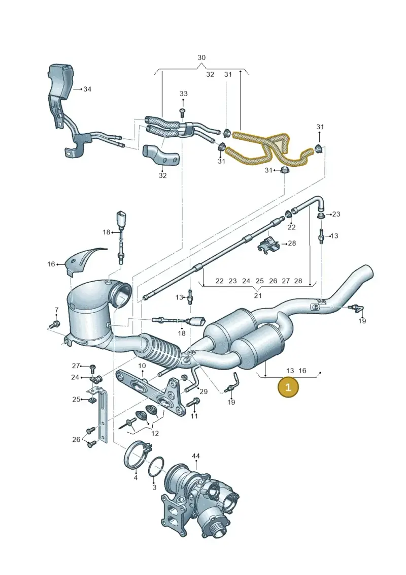 5QA254504X — Audi Q3 quattro (2018-2019) diagram 597253340, position 1