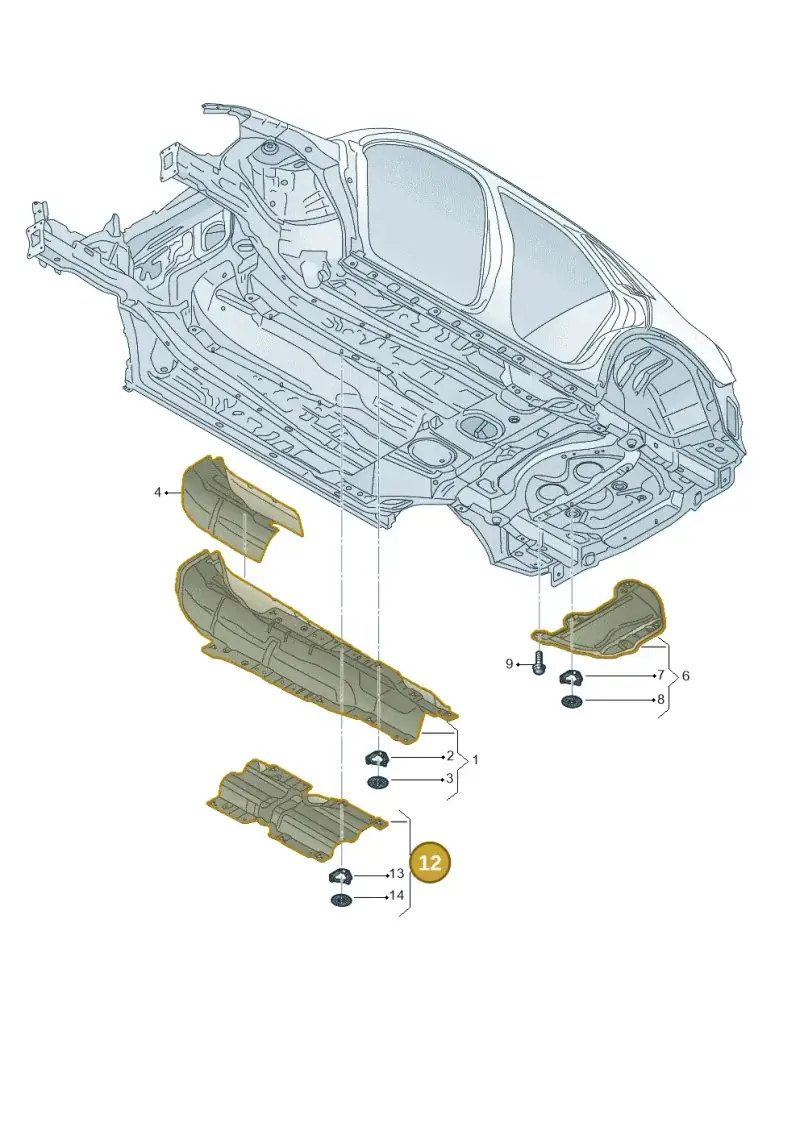 5QA825613E — Audi Q3 quattro (2018-2019) diagram 597825050, position 12