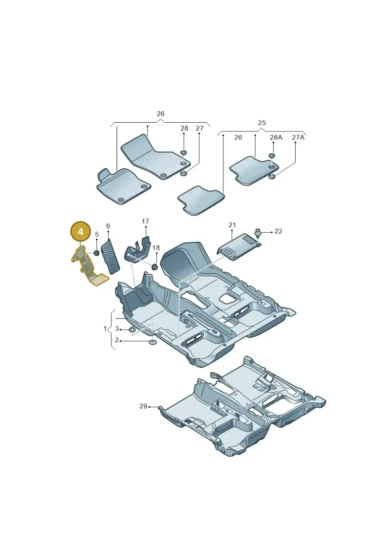 5QB864776 — Audi Q2L BEV (2019-2023) diagram 582863000, position 4
