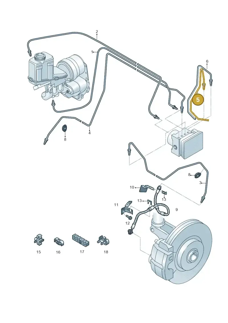 5QC614725B — Audi Q3 quattro (2018-2019) diagram 597611260, position 5