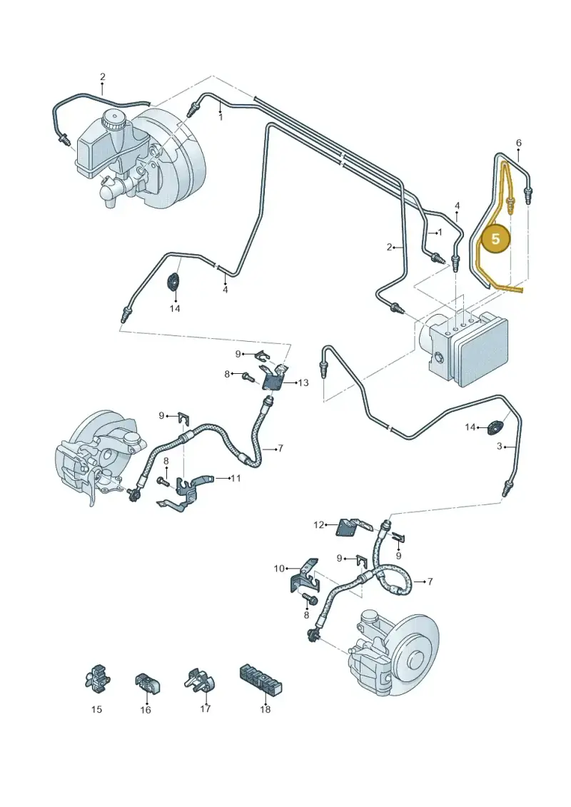 5QC614725B — Audi RSQ3 Sportback (2019-2024) diagram 793611220, position 5
