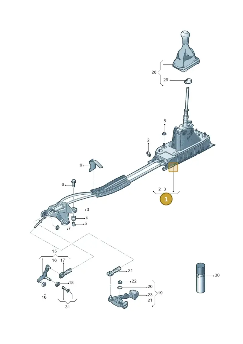 5QD711049B — Audi A3 Sportback 1.4 (2014-) diagram 785711040, position 1