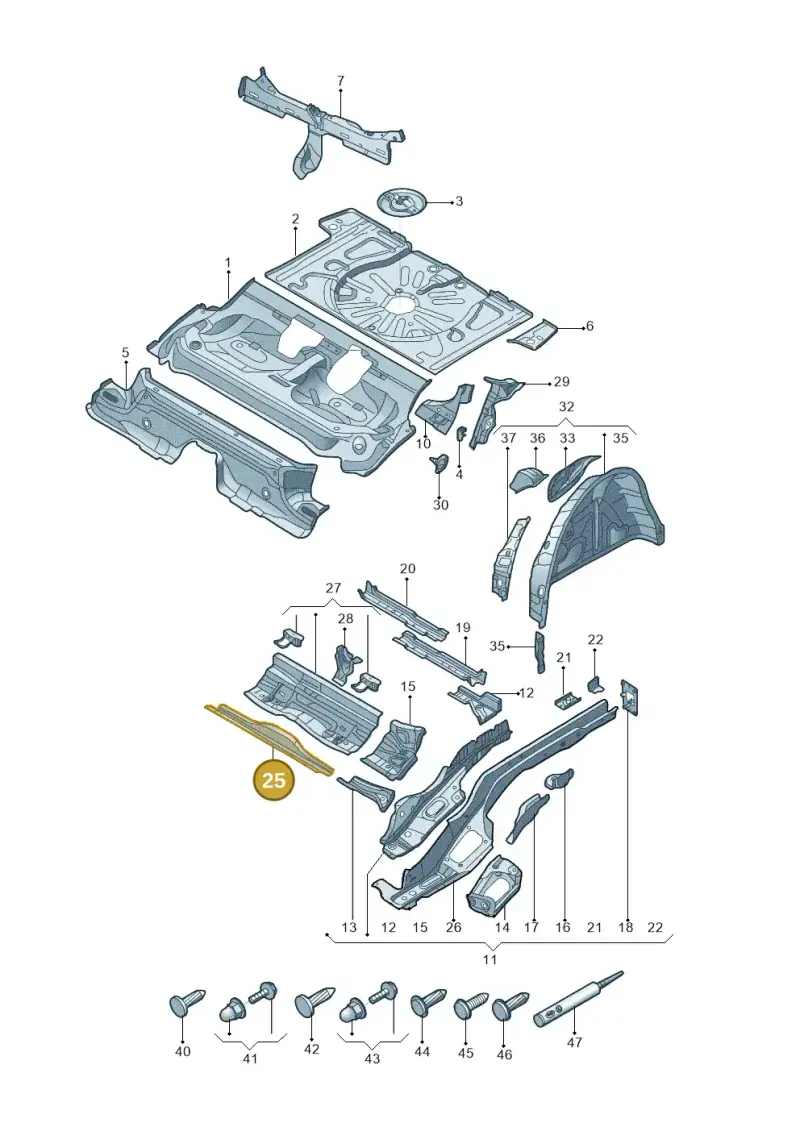 5QE803223 — Audi Q2L BEV (2019-2023) diagram 535803020, position 25