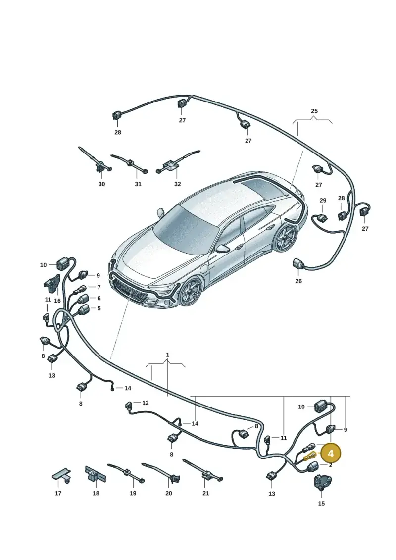 5QF035576K — Audi RS e-tron GT (2020-2020) diagram 4j1972700, position 4