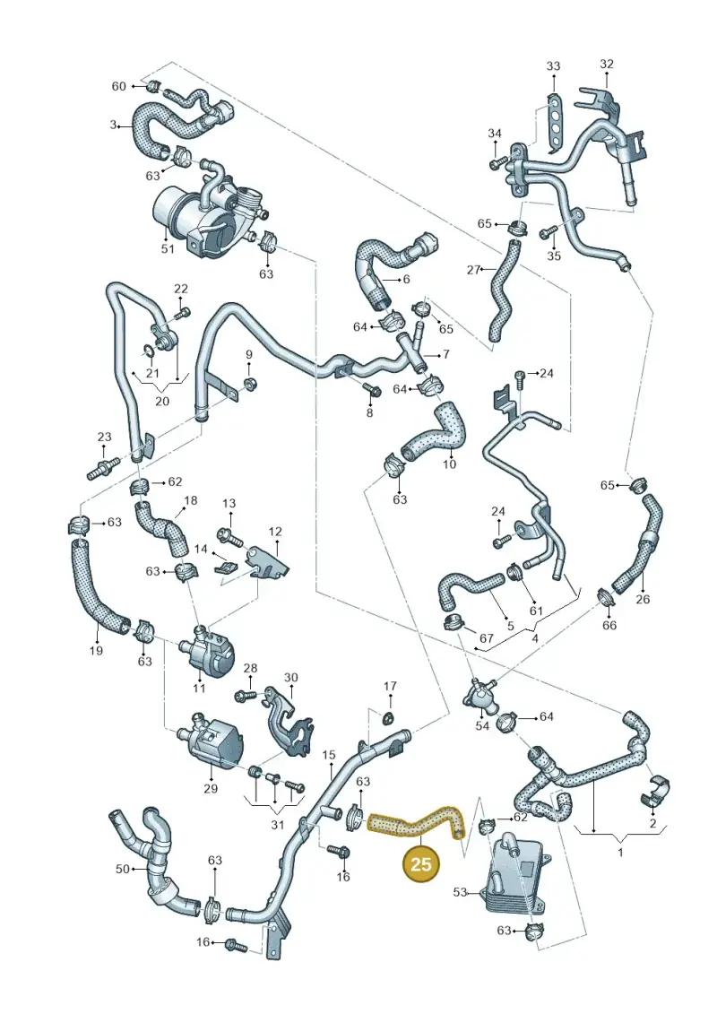 5QF122058C — Audi Q3 quattro (2018-2019) diagram 803121680, position 25