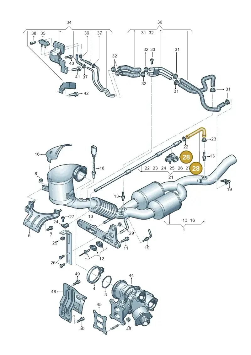 5QF131213 — Audi Q3 quattro (2018-2019) diagram 597253350, position 28