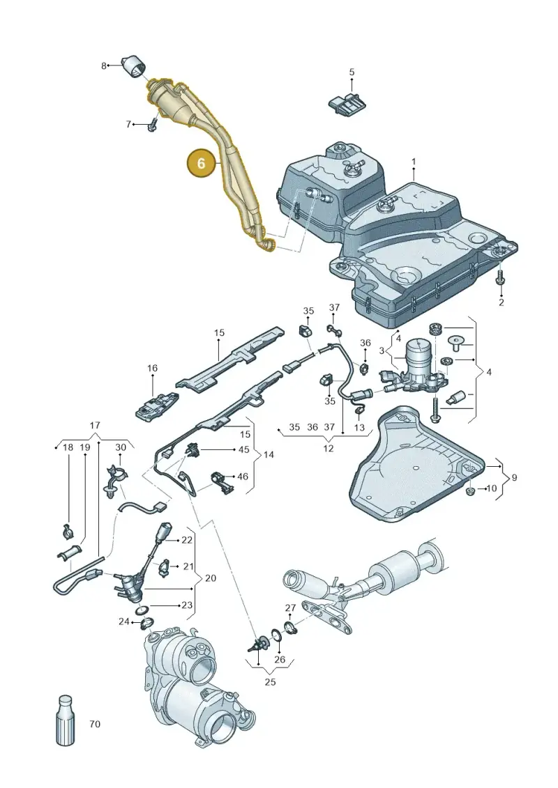 5QF131965D — Audi Q3 quattro (2018-2019) diagram 597201410, position 6