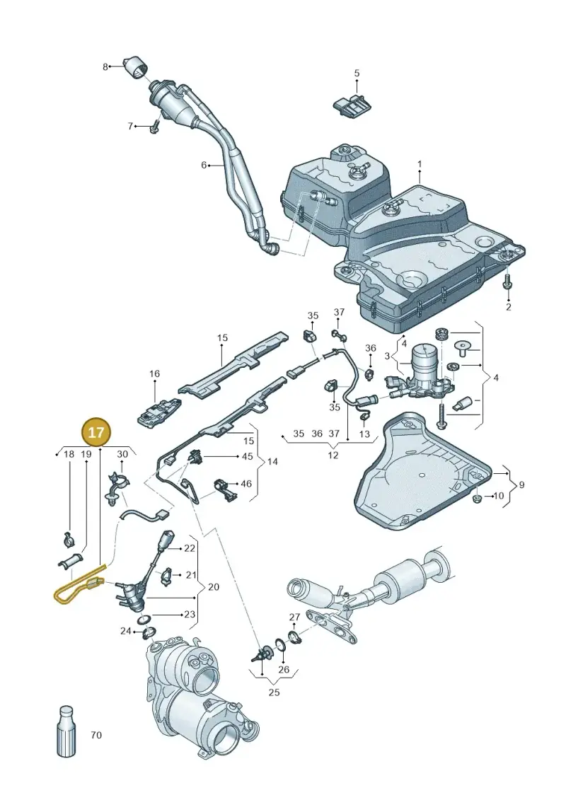 5QF131984AF — Audi Q3 quattro (2018-2019) diagram 597201410, position 17