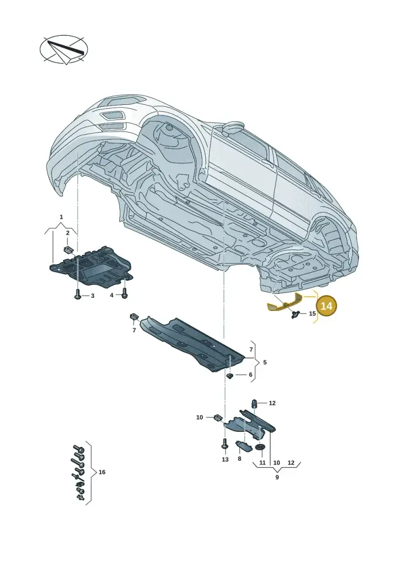5QF825189 — Audi RSQ3 Sportback (2019-2024) diagram f3z825000, position 14