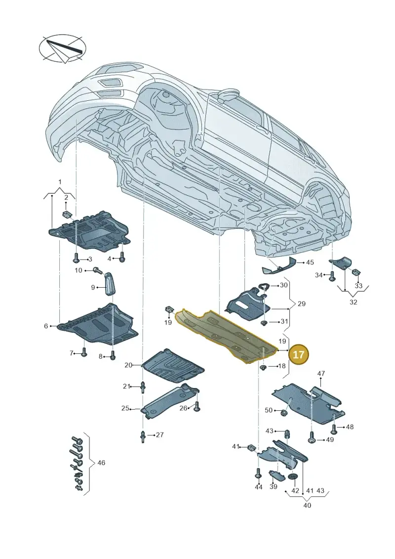 5QF825202 — Audi Q3 quattro (2018-2019) diagram 597825000, position 17