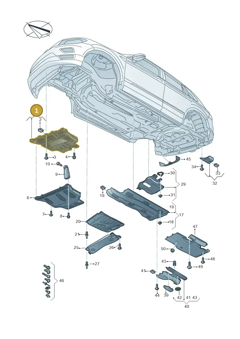 5QF825236B — Audi Q3 quattro (2018-2019) diagram 597825000, position 1