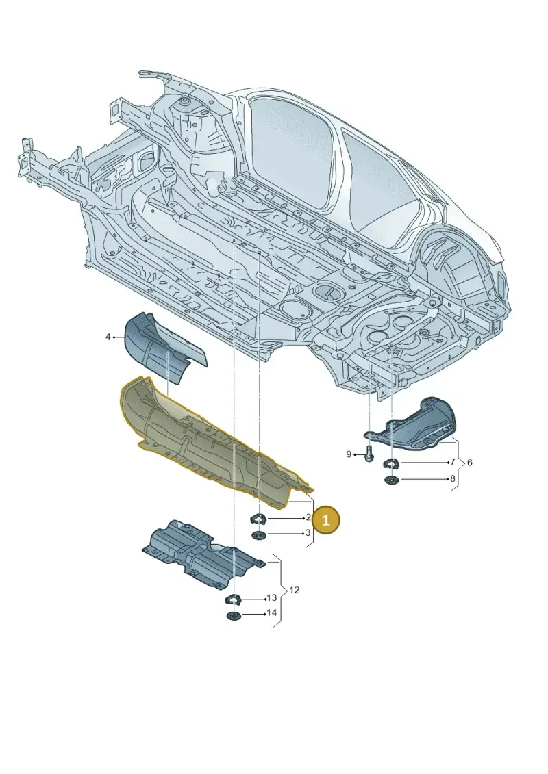 5QF825662C — Audi Q3 quattro (2018-2019) diagram 597825050, position 1
