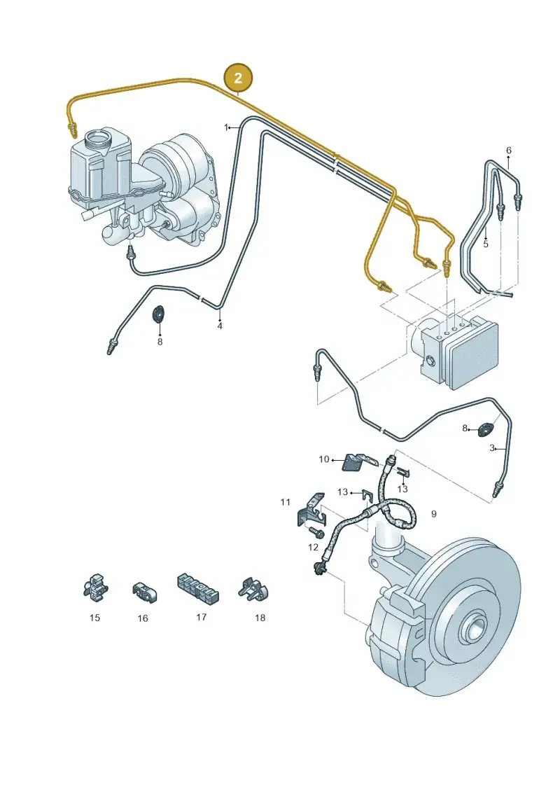 5QK614740A — Audi Q3 quattro (2018-2019) diagram 597611260, position 2
