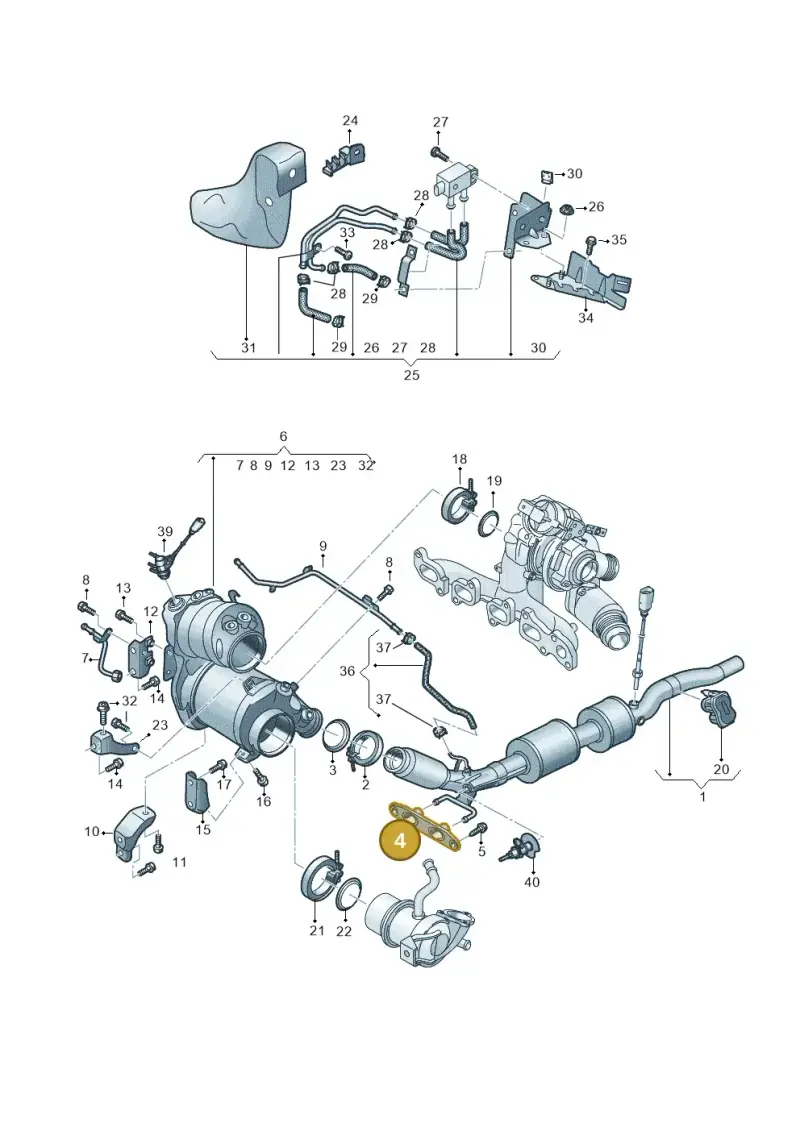 5QS253144 — Audi A3 Sportback (2019-2021) diagram 793253054, position 4