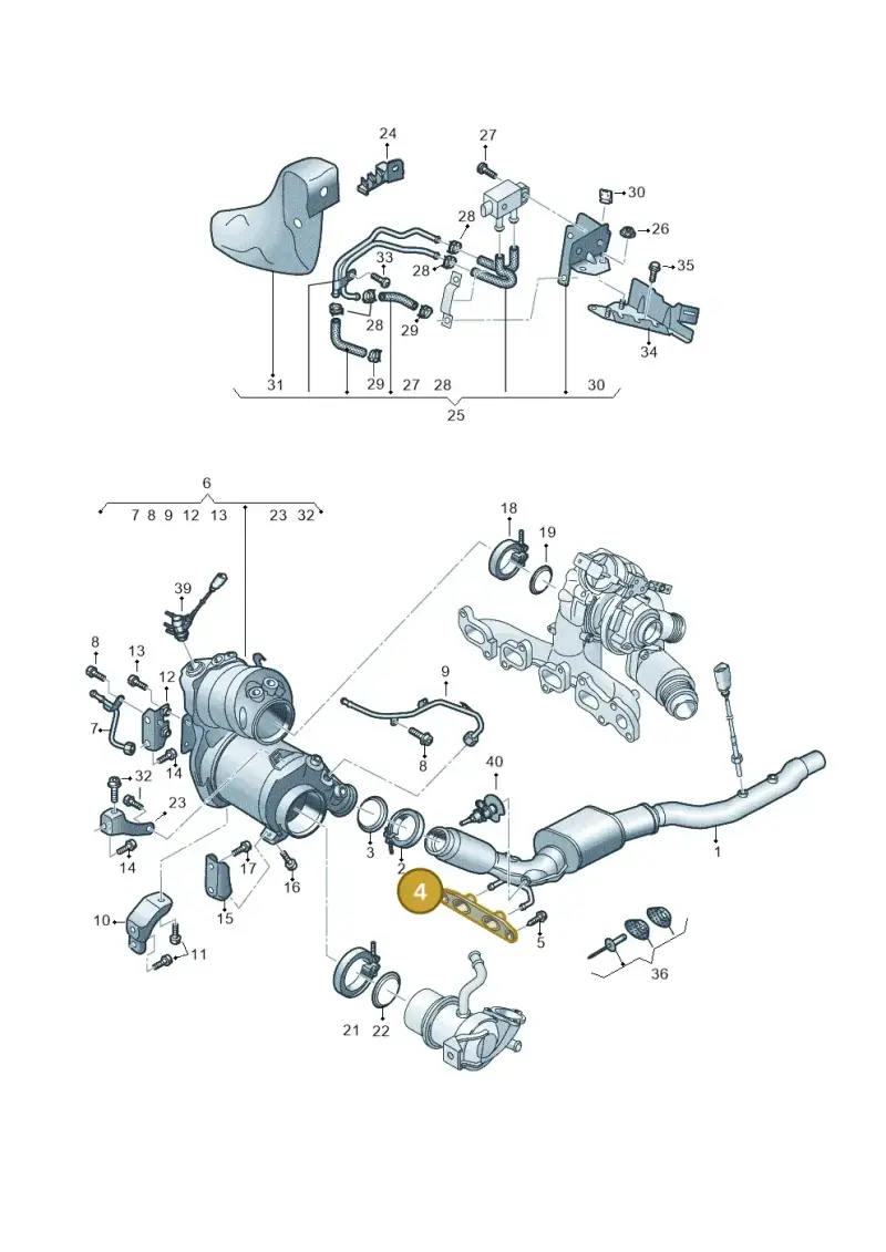 5QS253144 — Audi Q3 quattro (2018-2019) diagram 884253082, position 4