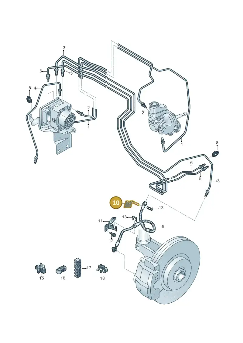 5QS611846A — Audi Q3 quattro (2018-2019) diagram 597611200, position 10