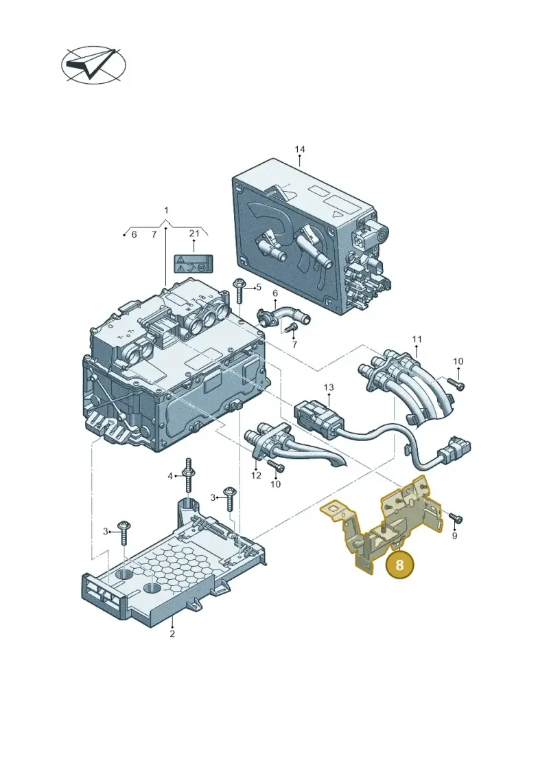 5QS971844 — Audi A3 Sportback (2019-2021) diagram 596907085, position 8