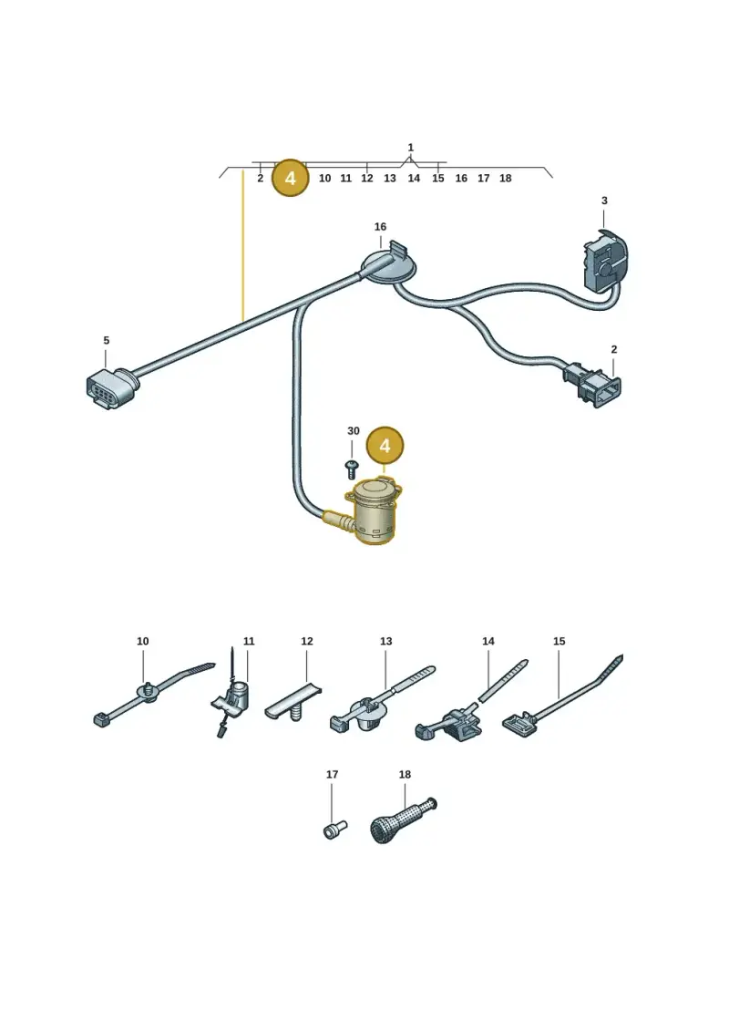 5TA945505C — Audi A5 Limo 2.0 (2024-) diagram 8wk972680, position 4