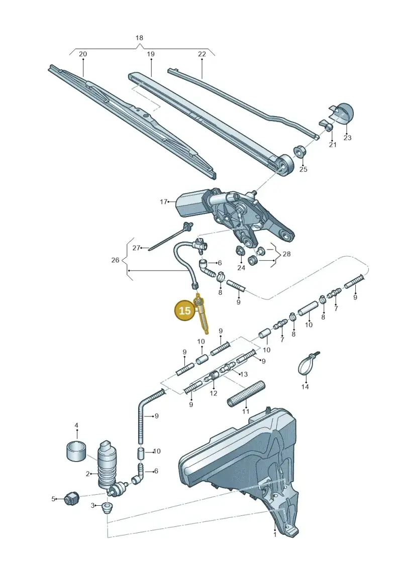 5TA955993 — Audi RS Q8 Quattro (2019-) diagram 429955020, position 15