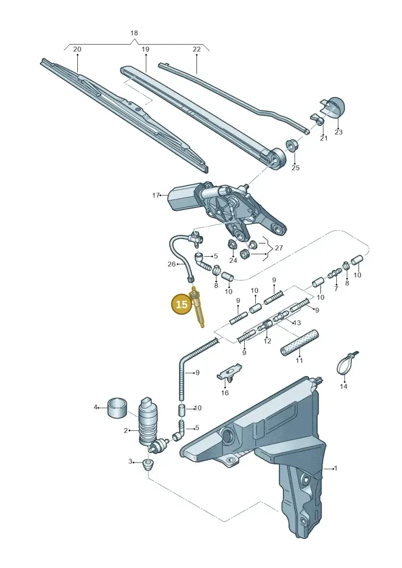 5TA955993 — Audi RS6 Avant (2019-) diagram 430955020, position 15