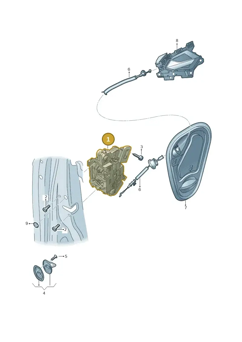 5TB837015D — Audi A1 sportback 1.0 (2018-) diagram 592837030, position 1