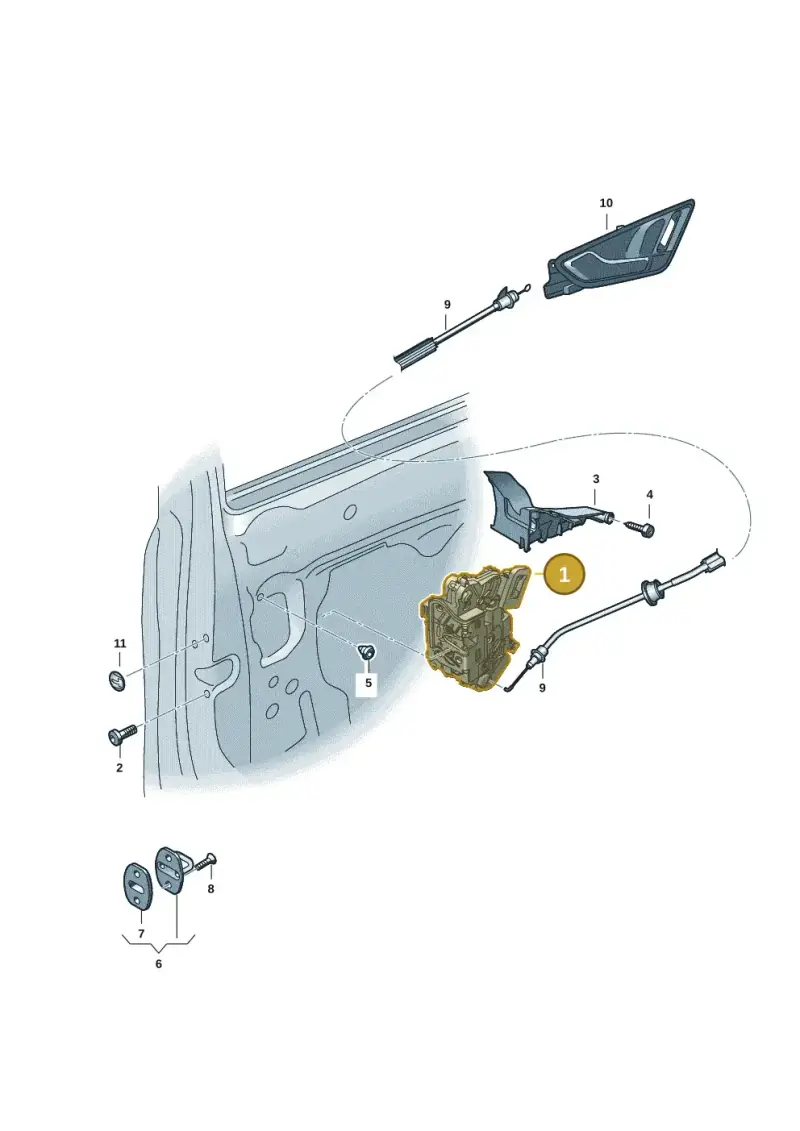 5TB837016D — Audi Q4 Sportback (2021-2022) diagram 89a837030, position 1