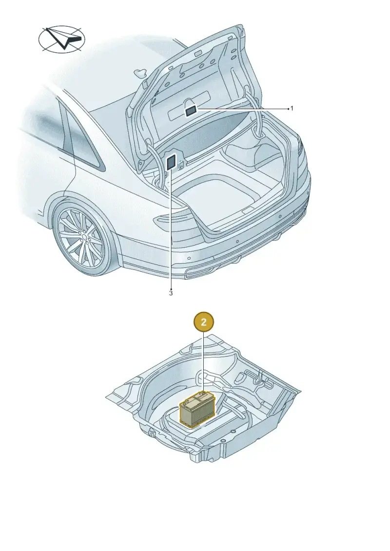 5WA010006B — Audi A8L (2017-2022) diagram 838010400, position 2
