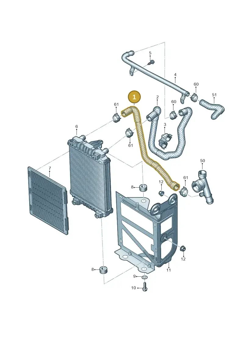 5WA122051D — Audi A3 Sportback (2019-2021) diagram 745121490, position 1