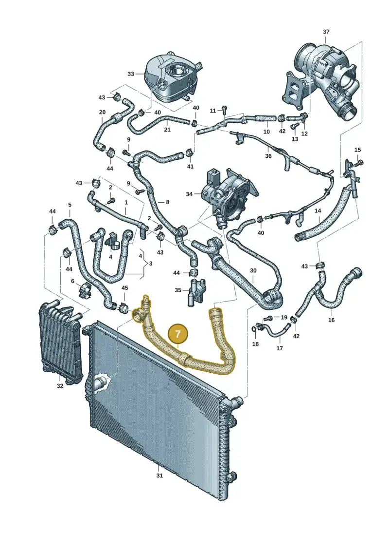 5WA122051R — Audi A3 Sportback (2019-2021) diagram 596121059, position 7