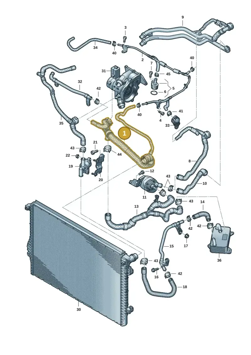 5WA122101AM — Audi A3 Sportback (2019-2021) diagram 596121057, position 1