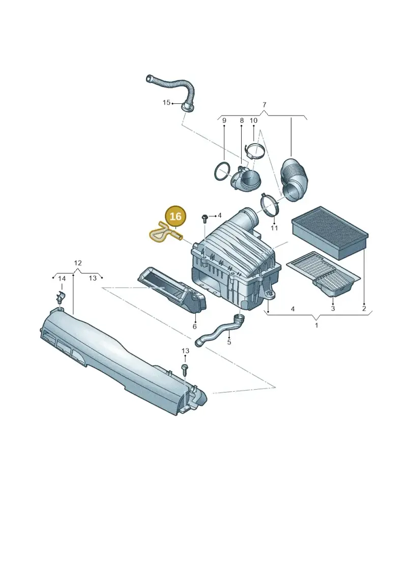 5WA129626 — Audi A1 sportback 1.0 (2018-) diagram 592133030, position 16
