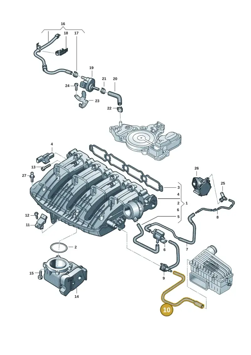 5WA129626 — Audi A3 Sportback (2019-2021) diagram 596133582, position 10