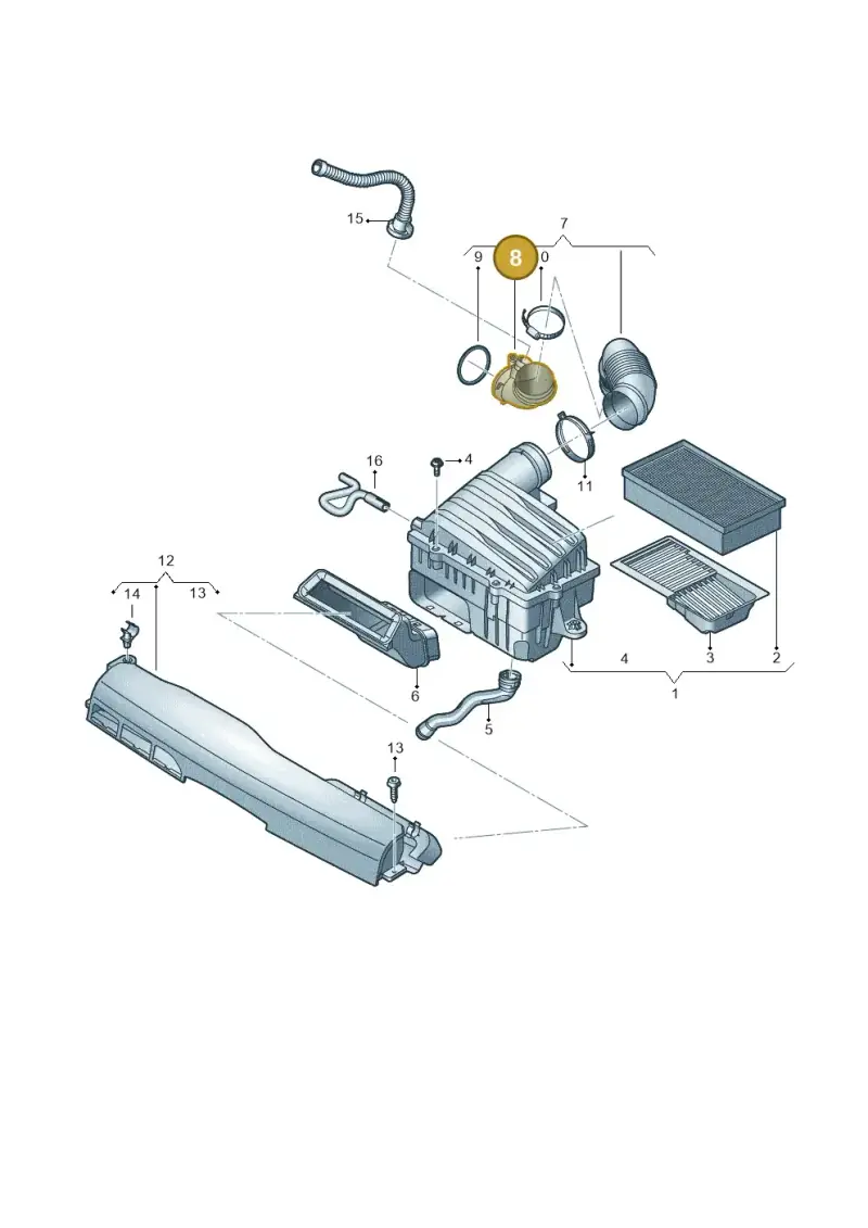 5WA129635 — Audi A1 sportback 1.0 (2018-) diagram 592133030, position 8