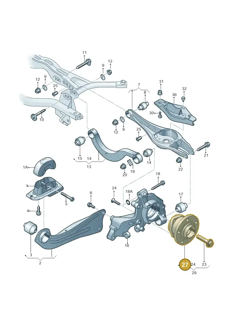 5WA407621 — Audi A3 Sportback (2019-2021) diagram 745505300, position 27
