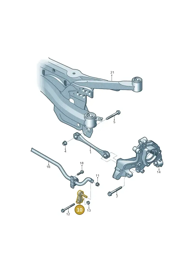 5WA505465A — Audi Q2 2.0 TDI (2016-2018) diagram 745501300, position 10
