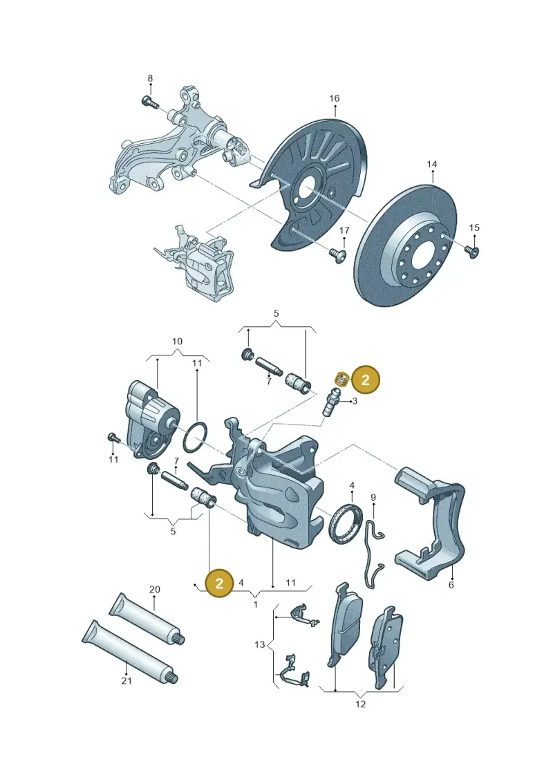 5WA611483 — Audi A3 Sportback (2019-2021) diagram 596615600, position 2