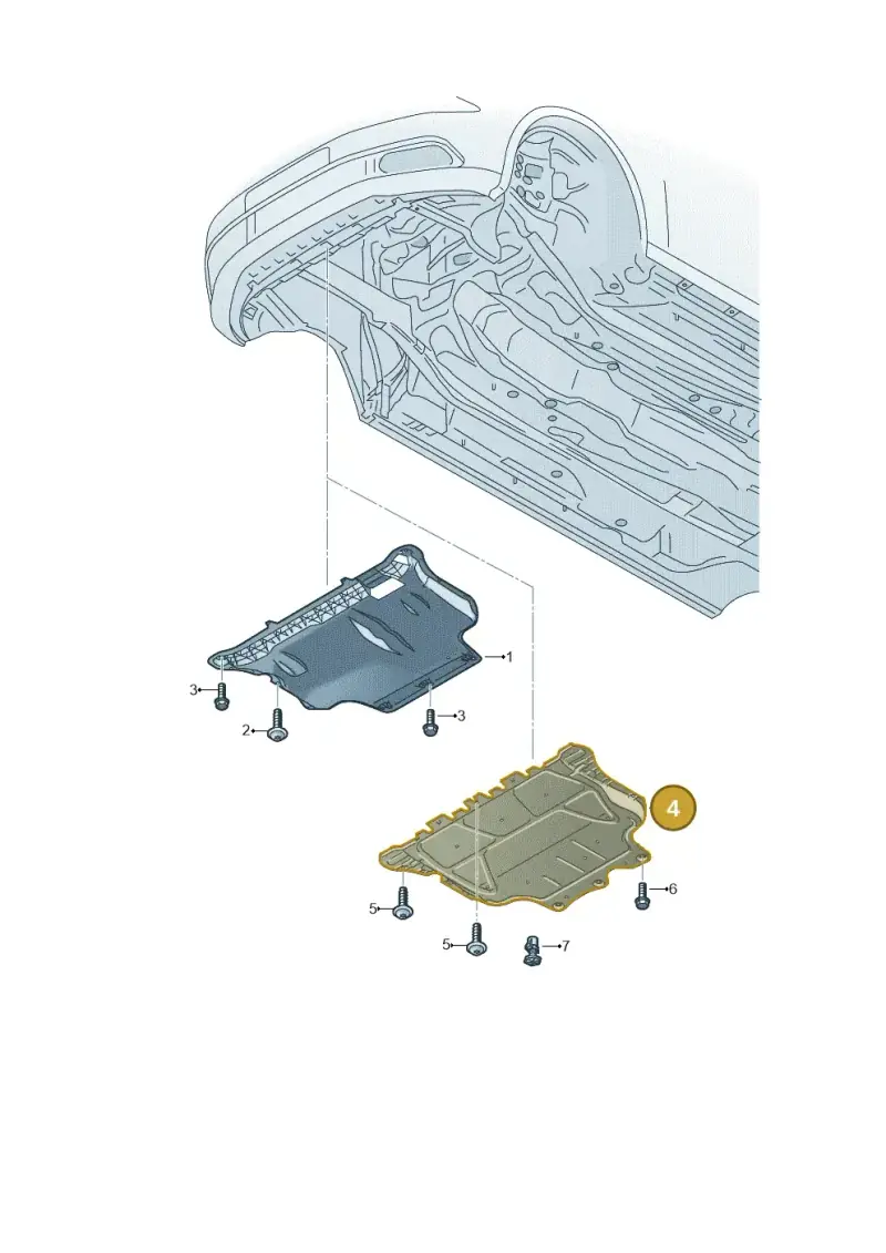 5WA825236D — Audi Q2 2.0 TDI (2016-2018) diagram 803825011, position 4