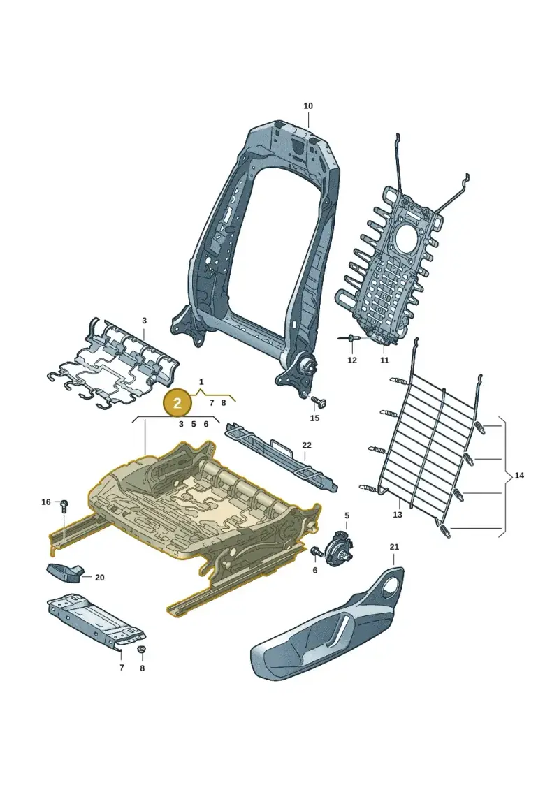 5WA881105D — Audi Q6 e-tron (2023-) diagram f5y881000, position 2