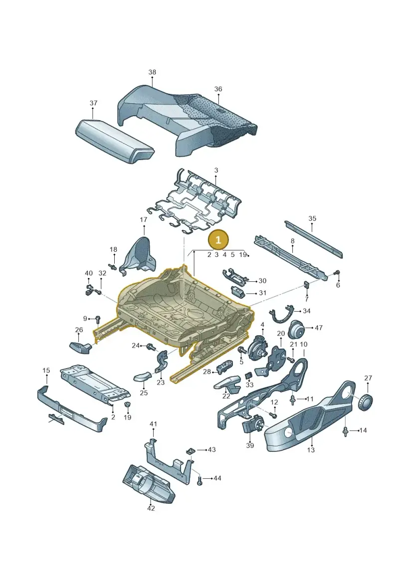 5WA881106D — Audi RS6 Avant (2019-) diagram 596881000, position 1