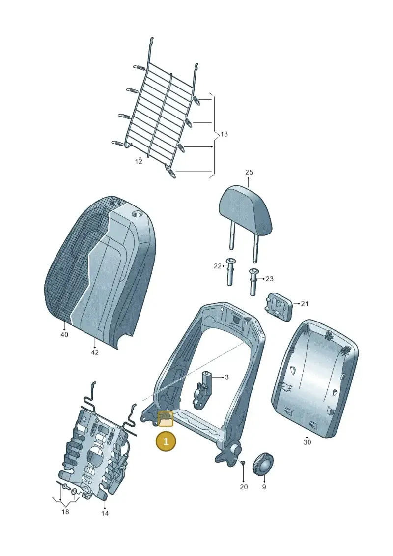 5WA881516D — Audi RSQ3 Sportback (2019-2024) diagram 597881050, position 1