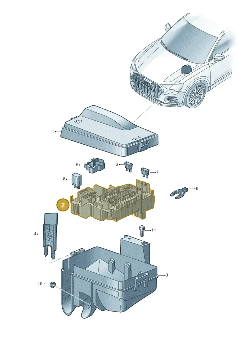 5WA937125B — Audi Q4 Sportback (2021-2022) diagram 89a937100, position 2