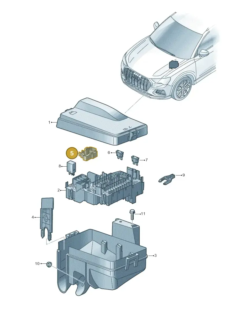5WA937573A — Audi Q4 Sportback (2021-2022) diagram 89a937100, position 5