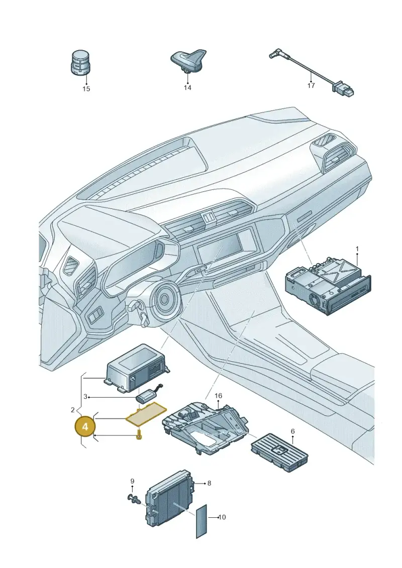5WA998058A — Audi RSQ3 Sportback (2019-2024) diagram 597035550, position 4